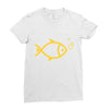 gold fish Ladies Fitted T-Shirt