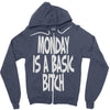 monday is a basic bitch Zipper Hoodie