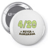 never remember Pin-back button