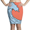 Wave Pencil Skirts