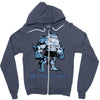 muscle shark its summer time Zipper Hoodie