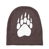 large bear paw print crew neck long sleeve Baby Beanies