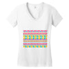 pattern overload Women's V-Neck T-Shirt