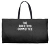 the greeting committee Weekender Totes