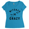 witches be crazy Women's Triblend Scoop T-shirt