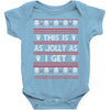 emo gothic ugly christmas sweater. Baby Onesie