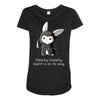 grim bunny Maternity Scoop Neck T-shirt