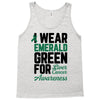 i wear emerald green for liver cancer awareness Tank Top