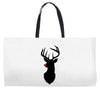 deer skull christmas Weekender Totes