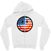 patriotic smiley face Zipper Hoodie