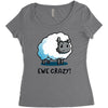 ewe crazy Women's Triblend Scoop T-shirt