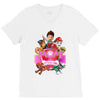 paw patrol birthday girl mom V-Neck Tee