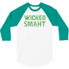 wicked smaht funny 3/4 Sleeve Shirt