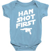 han shot first Baby Onesie