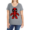 deadpool robot Ladies Curvy T-Shirt