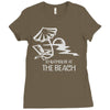 i'd rather be at the beach Ladies Fitted T-Shirt