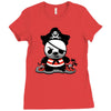 pirate panda Ladies Fitted T-Shirt