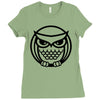owl Ladies Fitted T-Shirt