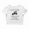 motorbike i don't snore biker's biker Crop Top