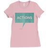 louder than words Ladies Fitted T-Shirt