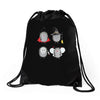 halloween hedgehogs Drawstring Bags