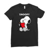 snoopy 2 Ladies Fitted T-Shirt