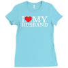 i heart my husband Ladies Fitted T-Shirt