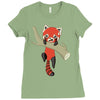 red panda Ladies Fitted T-Shirt