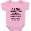 I Love You Nana Baby Bodysuit