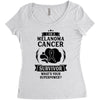 I am a Melanoma Cancer Survivor - What's Your Superpower? Women's Triblend Scoop T-shirt