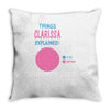 clarissa explained nothing Throw Pillow