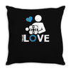 portal true love   aperture lab video gamer teleport online pc goal te Throw Pillow