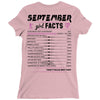 September Girl Facts Virgo Ladies Fitted T-Shirt