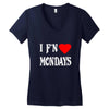 i f'n heart  mondays girls Women's V-Neck T-Shirt