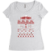 merry x mas you filthy animal Women's Triblend Scoop T-shirt