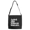 a litle life book white logo Adjustable Strap Totes