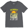raindrop hot sauce i love tacos a lot V-Neck Tee