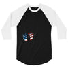 4th of July Baby Foot 3/4 Sleeve Shirt