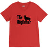 the dogfather pembroke welsh corgi V-Neck Tee
