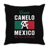 The Face of Boxing Throw Pillow