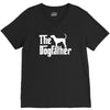 the dogfather bluetick coonhound white V-Neck Tee