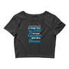 Papa Was Created because Grankids Need Real Heroes Crop Top