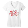 love red Women's V-Neck T-Shirt