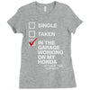 in the garage working on my honda Ladies Fitted T-Shirt