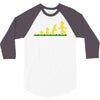 evolution of lego man 3/4 Sleeve Shirt