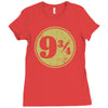 nine and three quarters Ladies Fitted T-Shirt
