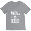 normal is boring tie dye V-Neck Tee