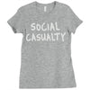 social casualty Ladies Fitted T-Shirt
