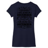 Real Kings Are Born On December 27 Women's V-Neck T-Shirt