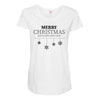 merry christmas and happy new year Maternity Scoop Neck T-shirt